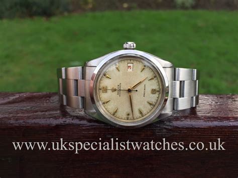 rolex brevet 6294|1954 Rolex Oysterdate Reference 6294 With Black Honeycomb Dial.